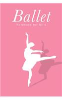 Ballet Notebook For Girls