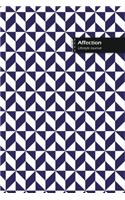 Affection Lifestyle Journal, Blank Write-in Notebook, Dotted Lines, Wide Ruled, Size (A5) 6 x 9 In (Blue)