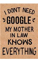 I Don't Need Google My Mother in Law Knows Everything