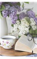 Reading Journal: Vintage Style Book, Glasses and Flowers Log for Readers