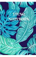 Steno Notebook: Gregg Shorthand Paper 100 pages 6 x 9 Gregg rule