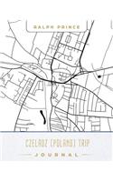 Czeladz (Poland) Trip Journal: Lined Travel Journal/Diary/Notebook with Czeladz (Poland) Map Cover Art