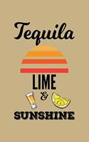 Tequila Lime & Sunshine: Blank Lined Journal to Write in - Ruled Writing Notebook