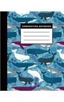 Composition Notebook: The Oean Dolphin Whale Unicorn 8x10 Composition Notebook (the Best Study Journal for You)