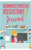 Administrative Assistant Journal: 120-page Blank, Lined Writing Journal for Administrative Assistants - Makes a Great Gift for Men, Women and Kids (5.25 x 8 Inches / Blue and Pink)