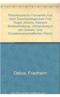 Rheinhessische Flurnamen Aus Dem Onomasiologischen Feld 'Hugel, Anhohe, Kleinere Bodenerhebung'