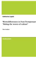Wertedifferenzen in Fons Trompenaars "Riding the Waves of Culture"