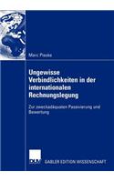 Ungewisse Verbindlichkeiten in Der Internationalen Rechnungslegung