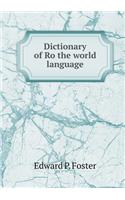Dictionary of Ro the World Language