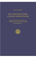 Das Grundlegende und das Wesentliche