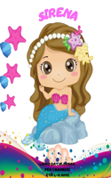 Libro da Colorare Sirena