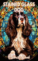 Stained Glass Dog Coloring Book