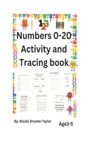 Numbers 0-20 ACTIVITY and Tracing book. Age3-5