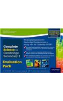 Complete Science for Cambridge Secondary 1 Evaluation Pack: For Cambridge Checkpoint and Beyond: For Cambridge Checkpoint and Beyond