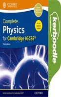 Complete Physics for Cambridge IGCSE Kerboodle: Online Practice and Assessment