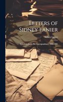 Letters of Sidney Lanier