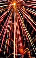 Journal: Wide Ruled Blank Line Composition Notebook with Fireworks Cover for Kids and Adults that Love Journaling and Recording Special Memories