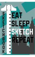 Sketchbook Eat Sleep Sketch Repeat