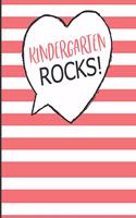 Kindergarten Rocks!: Wide Ruled Line Paper Composition Notebook for Kindergarten Kids, Teachers and Parents. A Back to School Must Have