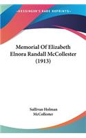 Memorial Of Elizabeth Elnora Randall McCollester (1913)