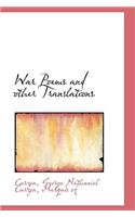 War Poems and Other Translations