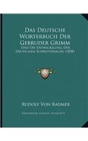 Deutsche Worterbuch Der Gebruder Grimm