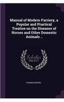 Manual of Modern Farriery, a Popular and Practical Treatise on the Diseases of Horses and Other Domestic Animals ..