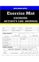Exercise Mat Exercise Activity Log Journal