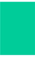 Journal Caribbean Green Color Simple Plain Green