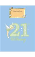 Dotted Grid Book: Disney Peter Pan 21St Birthday Tinkerbell Portrait Peter Pan Theme Dotted Grid Notebook for Girls Teens Kids Journal for Kids Blank Lined 110 Pages 