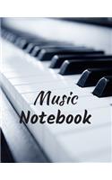 Music Notebook: Blank Music Notebook: for musicians, composers, students, and educators (8.5x11), 110 pages 13 stave per page. Perfect for Songwriting, Theory, Comp