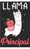 Llama principal: Funny Notebook journal for Principal, School Principal Appreciation gifts, Lined 100 pages (6x9) hand notebook or diary.