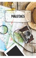 Maldives: Ruled Travel Diary Notebook or Journey Journal - Lined Trip Pocketbook for Men and Women with Lines