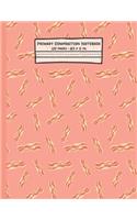 Bacon Primary Composition Notebook: Bacon Gifts: Blank Paperback Story Journal or K-2 Notebook for School: Picture Space And Dashed Midline: 8.5" x 11"