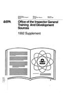 Office of the Inspector General Training and Development Sources 1992 Supplement