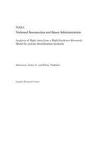 Analysis of Flight Data from a High-Incidence Research Model by System Identification Methods