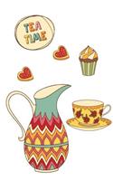Tea Time: Drinks and Beverages Gift Blank Lined Journal, October 2018 - December 2019, Weekly Planner for Tea Lovers
