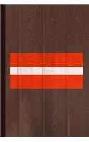 Latvia Flag Journal Notebook: Blank Lined Ruled for Writing 6x9 110 Pages