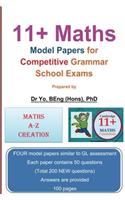 11 Plus Maths Model Papers: For Competitive Grammar School Exams