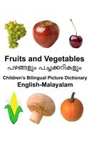 English-Malayalam Fruits and Vegetables Children's Bilingual Picture Dictionary