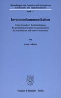 Investorenkommunikation