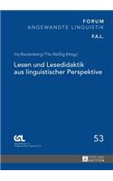 Lesen Und Lesedidaktik Aus Linguistischer Perspektive