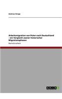 Arbeitsmigration von Polen nach Deutschland: Ein Vergleich zweier historischer Migrationsphasen