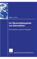 Zur Wertschöpfungstiefe von Unternehmen