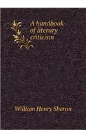 A Handbook of Literary Criticism