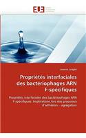Propri�t�s Interfaciales Des Bact�riophages Arn F-Sp�cifiques