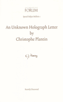Unknown Holograph Letter by Christophe Plantin, Recently Discovered