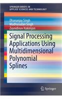 Signal Processing Applications Using Multidimensional Polynomial Splines