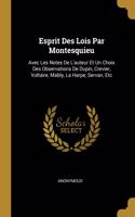 Esprit Des Lois Par Montesquieu