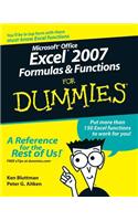 Microsoft Office Excel 2007 Formulas and Functions For Dummies